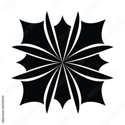 Geometric Black and White Pattern