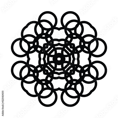 Geometric Black and White Pattern