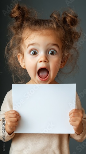 A young girl with a white board