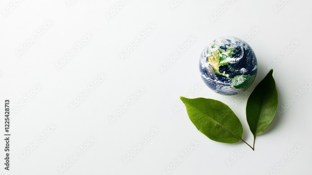 A minimalistic Earth Day background with a clean white canvas, showcasing a single green leaf and the Earth depicted in soft pastel tones, symbolizing nature and sustainability. A minimalistic Earth Day background with a clean white canvas, showcasing a single green leaf and the Earth depicted in soft pastel tones, symbolizing nature and sustainability.
