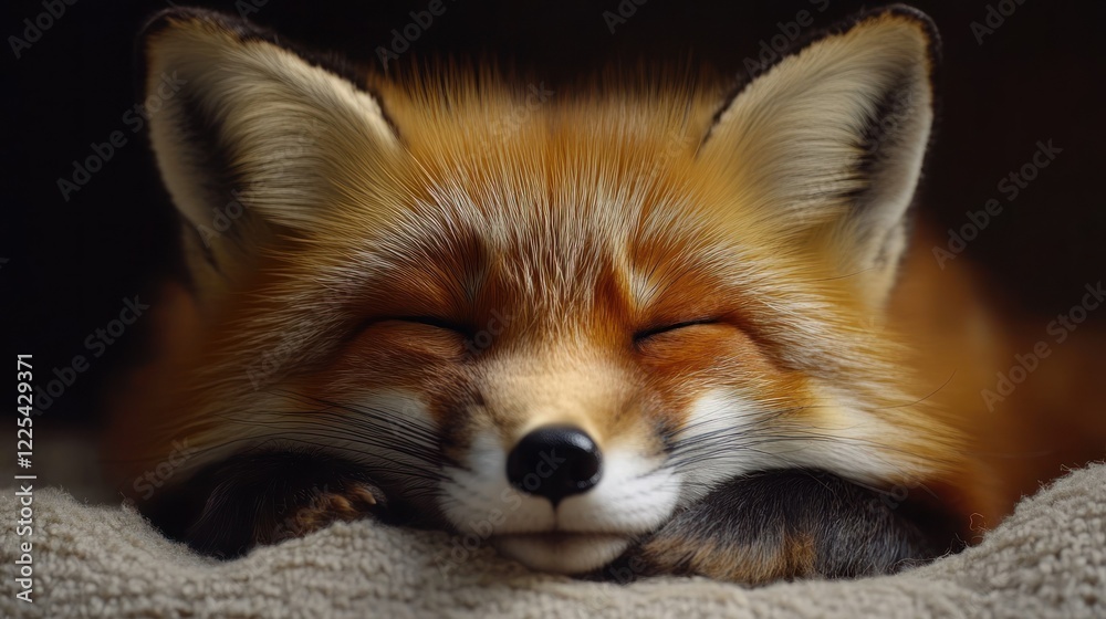 Peaceful Slumber: A Red Fox's Serene Rest Peaceful Slumber: A Red Fox's Serene Rest