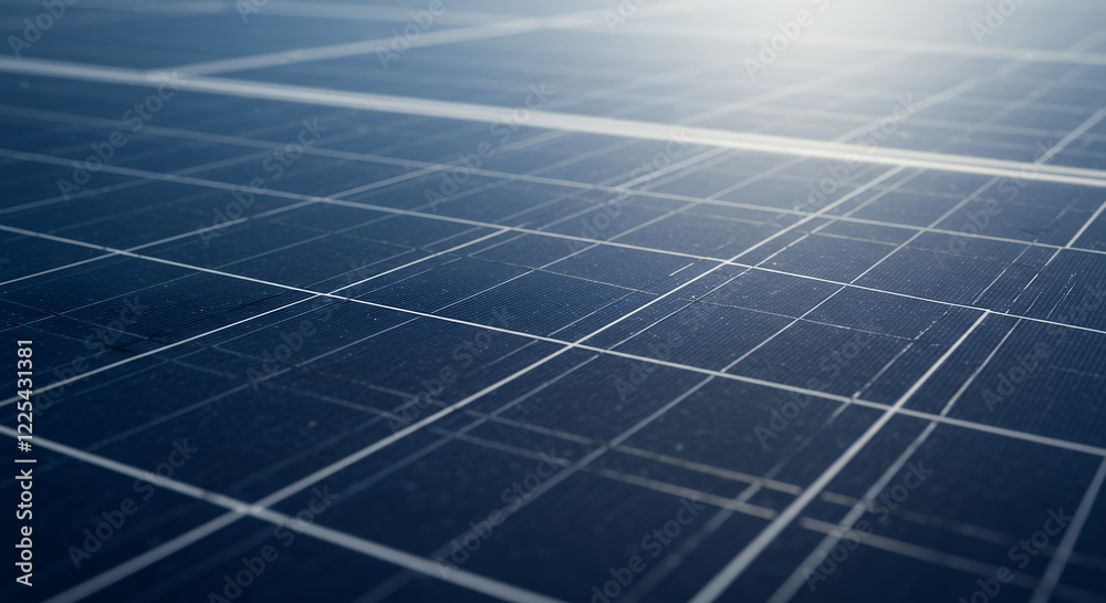 Close-Up of Solar Panel Grid, Clean Energy Technology Close-Up of Solar Panel Grid, Clean Energy Technology