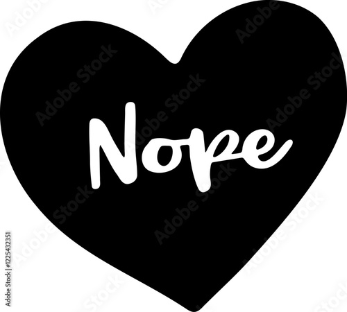 Nope Candy Heart