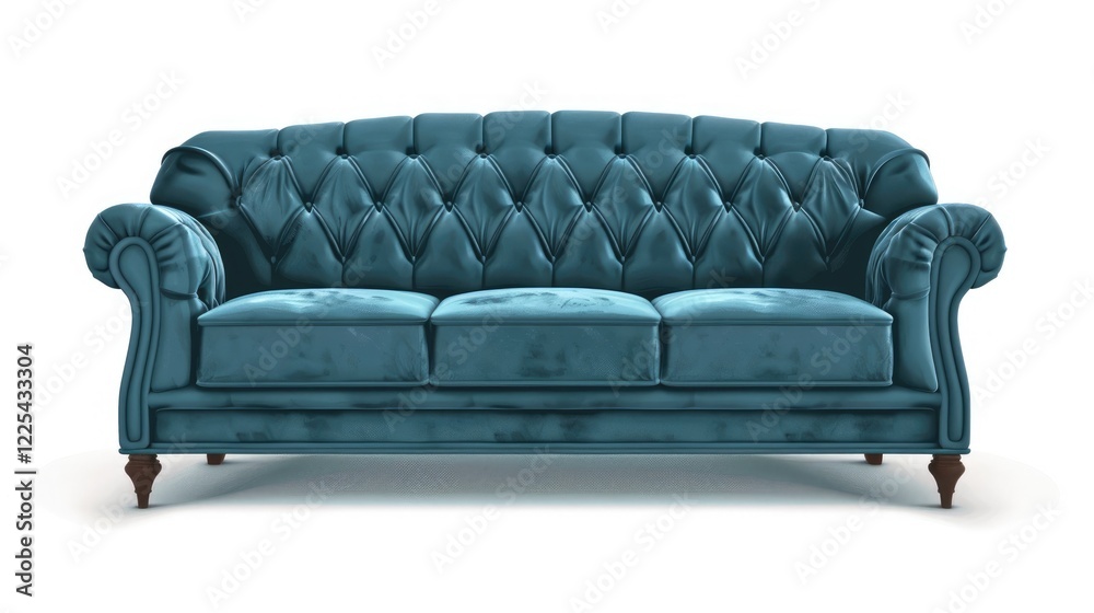 Fototapeta premium Couch on a white background