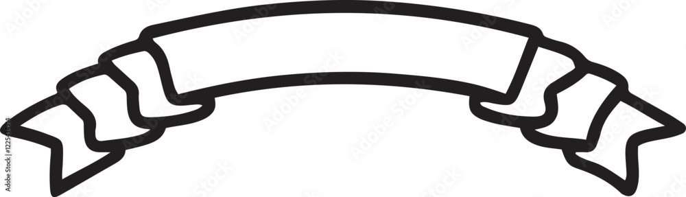 Black paper border silhouette line vector art on white background. Black paper border silhouette line vector art on white background.