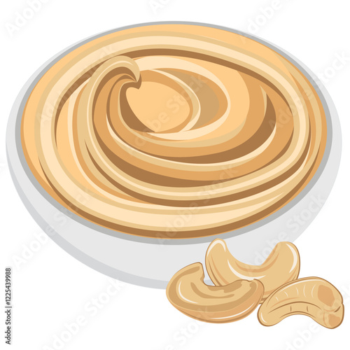 cashew butter with cashew nuts.