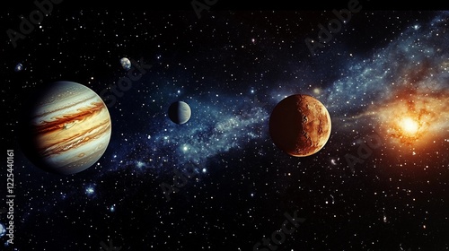 A picture of the planets in the solar system