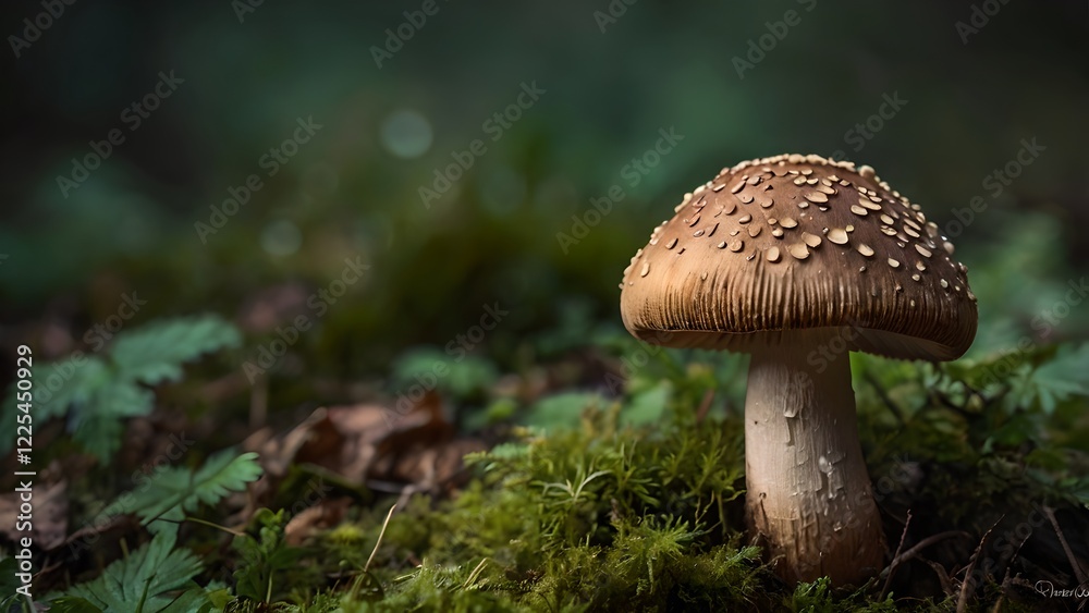 Forest Mushroom Dew Drops Nature Photography Forest Mushroom Dew Drops Nature Photography