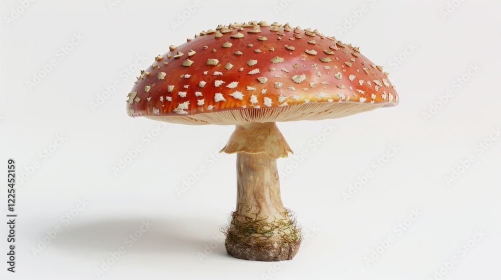 Red Mushroom With White Spots Red Mushroom With White Spots