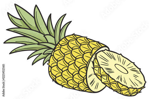 pineapple illustration
