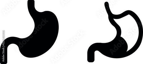 "Comprehensive Stomach Vector Icon Set"