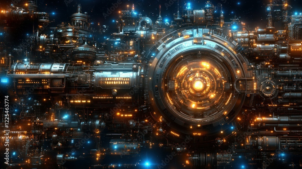 Cosmic Engine: A Glimmering Metropolis in the Void Cosmic Engine: A Glimmering Metropolis in the Void