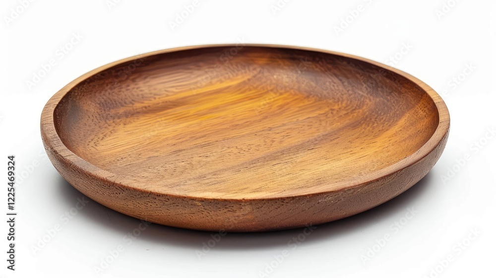 Wooden brown plate for menu food display on white background. Wooden brown plate for menu food display on white background.
