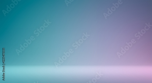 Abstract Teal and Lavender Gradient Background Studio Room