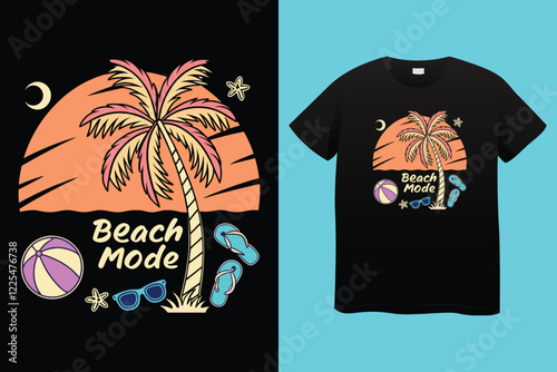 retro wave groove t-shirt design, summer vibes t-shirt typography design, print vector design, sunny day t-shirt design.