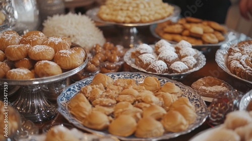 Assorted Delicious Pastries and Sweet Treats Displayed Beautifully