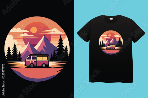 retro wave groove t-shirt design, summer vibes t-shirt typography design, print vector design, sunny day t-shirt design.
