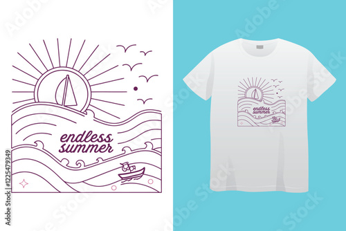 retro wave groove t-shirt design, summer vibes t-shirt typography design, print vector design, sunny day t-shirt design.