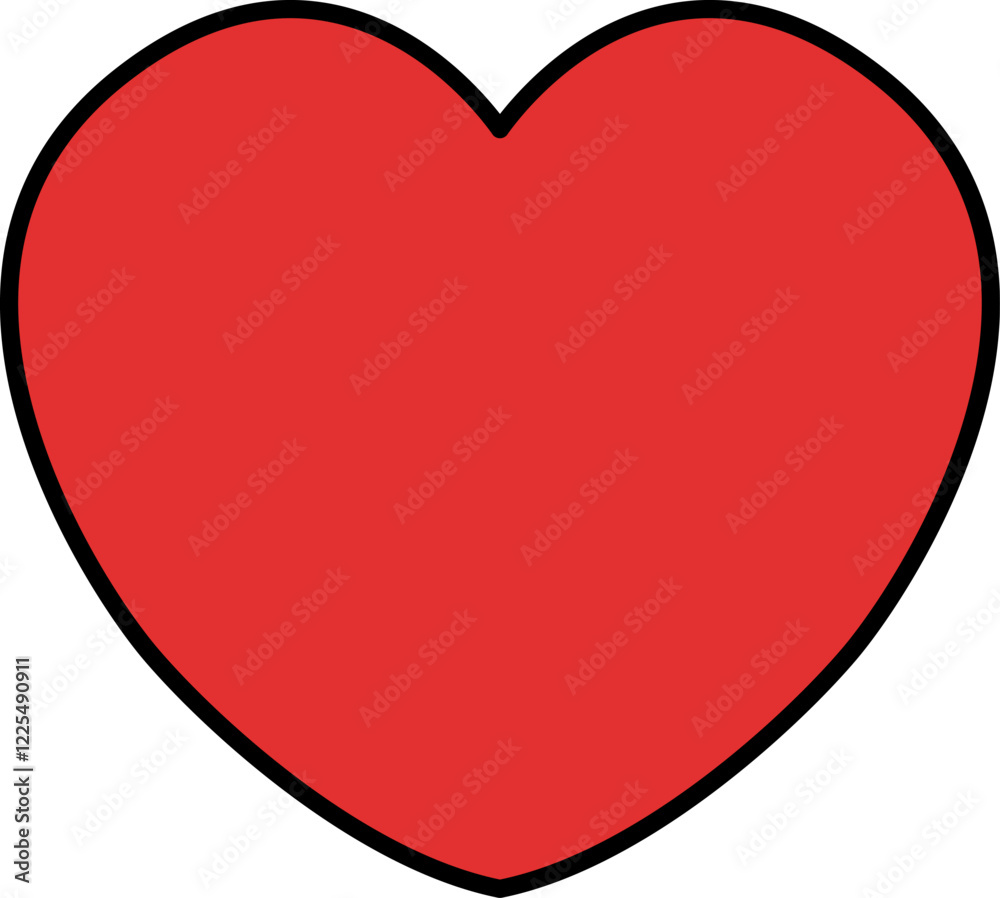 Heart icon. Single hand drawn heart, love, romance, wedding. Shape heart lineart. Sketch heart. Symbol love. Heart fashion Simple Vector icon on white background.