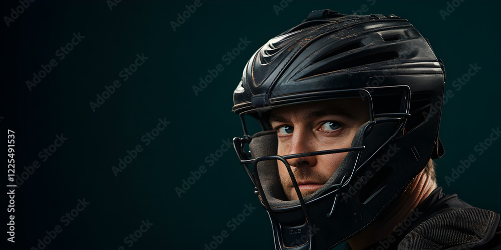 A catcher removing his mask, eyes locked on a pop fly as he steps into position.
A catcher removing his mask, eyes locked on a pop fly as he steps into position.