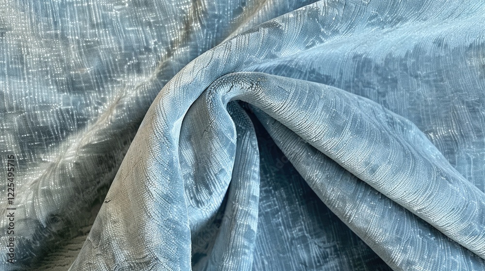 Textured Light Blue Velveteen Upholstery Fabric for Interior Design Textured Light Blue Velveteen Upholstery Fabric for Interior Design