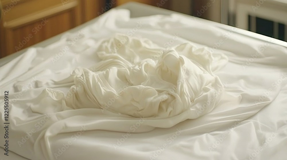 Soft Draped Cream Fabric Soft Draped Cream Fabric