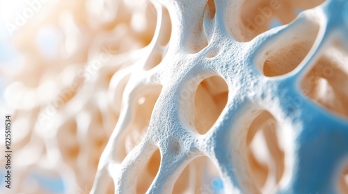 Abstract Bone Structure Microscopic View photo