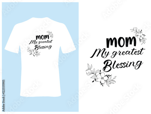  Mother's Day typography t-shirt design