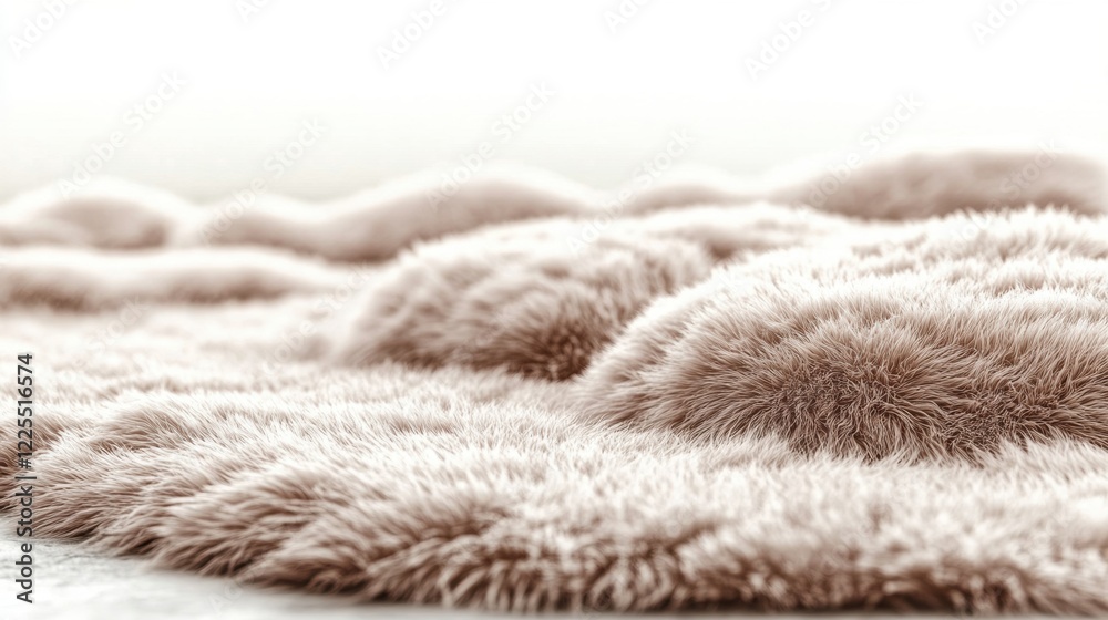Soft Beige Fur Texture, Fluffy Fur Background Soft Beige Fur Texture, Fluffy Fur Background