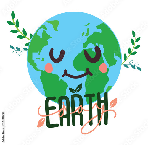 Earth Day vector eco illustration 