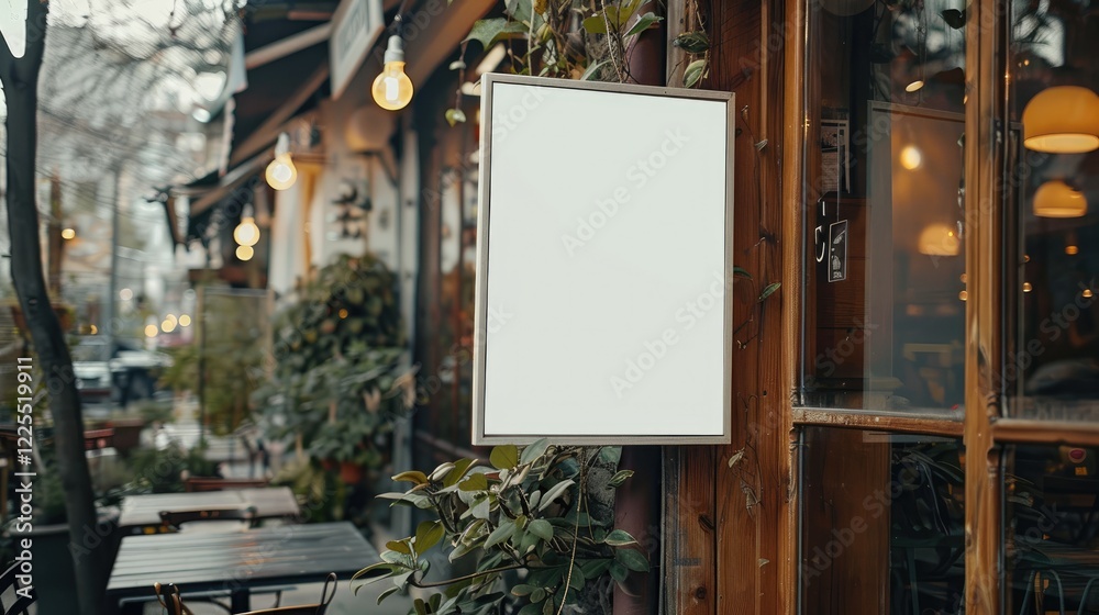Mockup of blank sign for restaurant, cafe, and shop - editable JPG image Mockup of blank sign for restaurant, cafe, and shop - editable JPG image