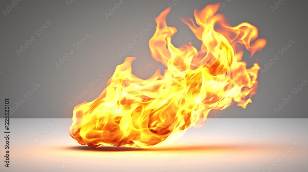 Fototapeta premium Abstract Fireball, Burning Energy