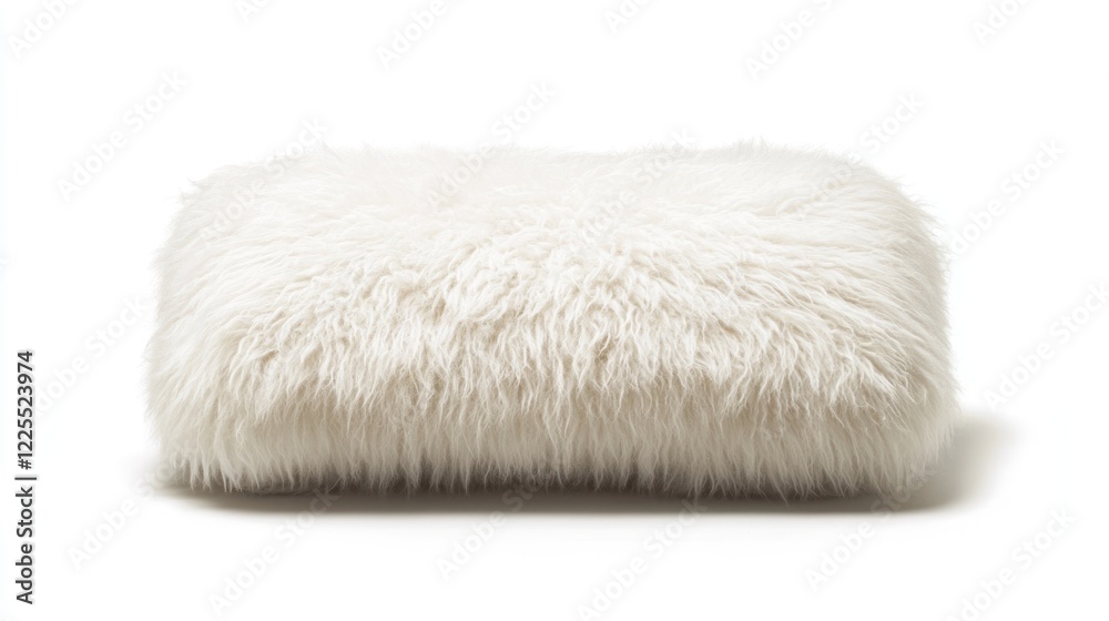 Fluffy White Rectangular Pillow Soft Comfort Decor Fluffy White Rectangular Pillow Soft Comfort Decor