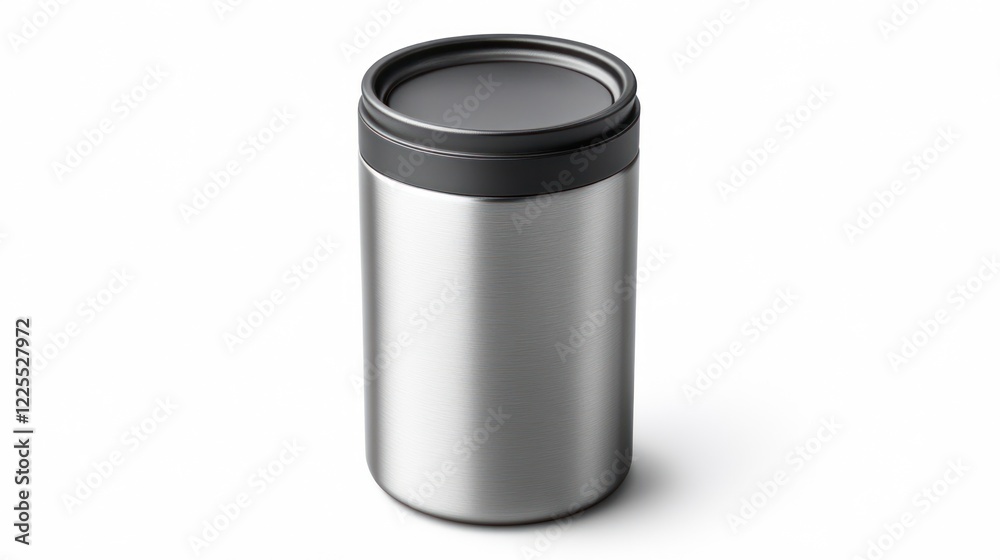 Stainless Steel Travel Mug with Black Lid Stainless Steel Travel Mug with Black Lid
