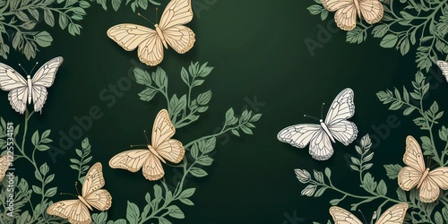 Wallpaper Mural background with flowers Torontodigital.ca