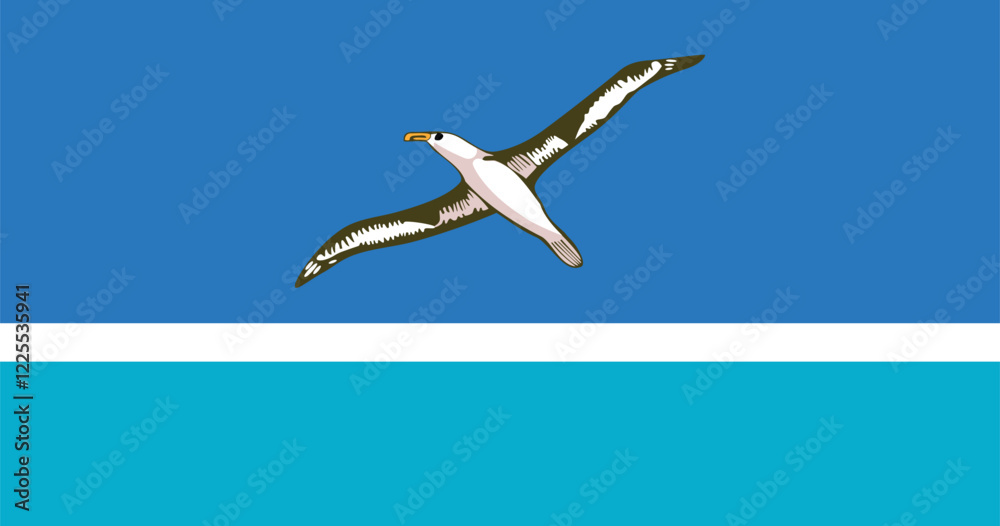 Obraz premium Midway Islands (Local) Vector Illustration Premium Quality