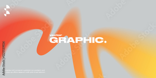 Abstract Background with Colorful Gradient shape. Blurred motion effect. Trendy Design Elements.