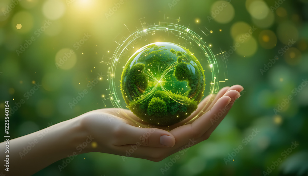 Sustainable Future Concept Green Energy and Eco Friendly Innovation Sustainable Future Concept Green Energy and Eco Friendly Innovation