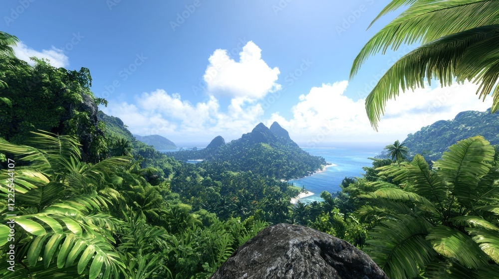 Fototapeta premium Tropical Island Paradise