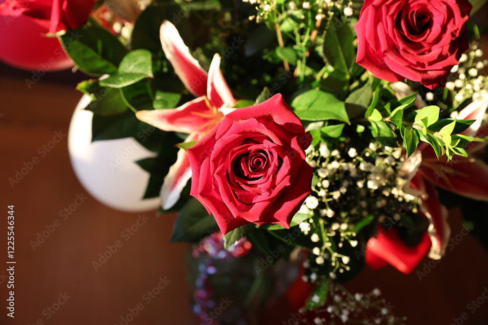 Fototapeta premium red bouquet 