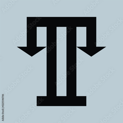  unique t shape logo for a company