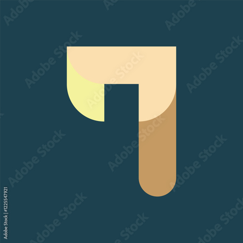 Clasic number 7 logo icon design.