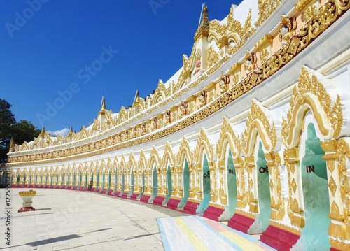 Umin Thonze Pagoda, Sagaing Hills, Mandalay, Myanmar, Burma photo