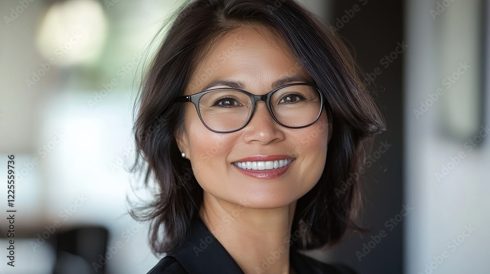 Portrait of a Confident and Smiling Asian Woman Portrait of a Confident and Smiling Asian Woman