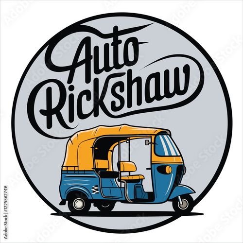 Auto Rickshaw vector photo