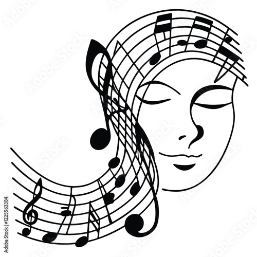 Face with a Music Note - Artistic Inspiration
Adobe Illustrator Artwork