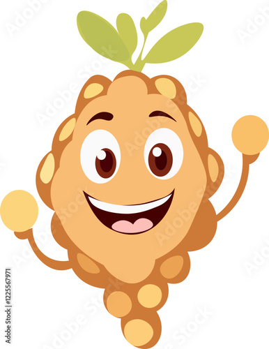cute and funny chickpeas, super food, proper nutrition