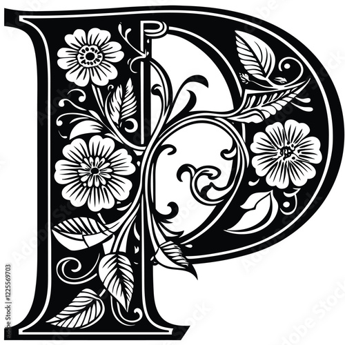 Floral Letter P
An uppercase letter P featuring artistic floral accents, delicate botanical details, and intricate patterns in fine line art.
Adobe Illustrator Artwork