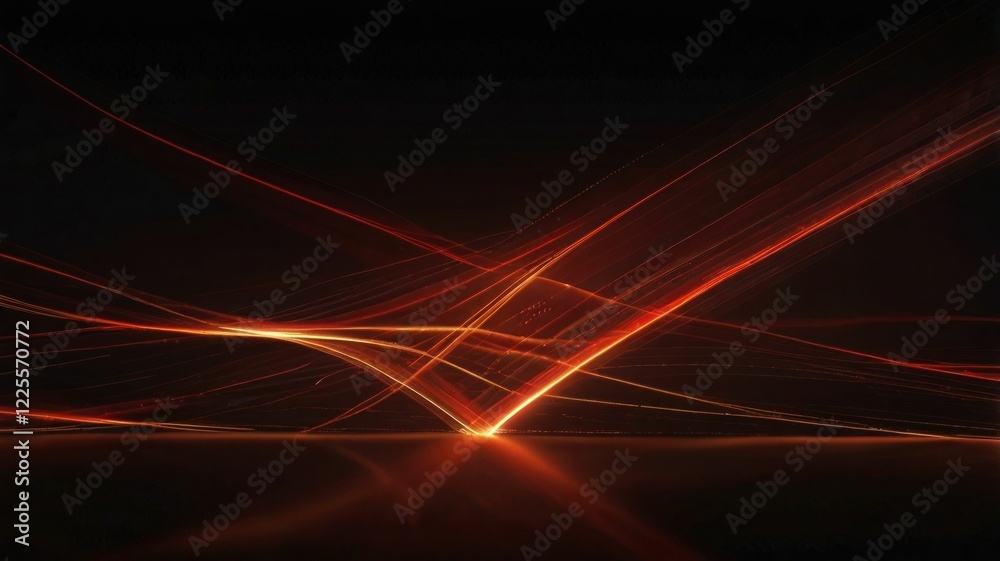 Fototapeta premium Glowing light exploded. Red and brown light effect. shine, bright flash. Special lens flare light effect