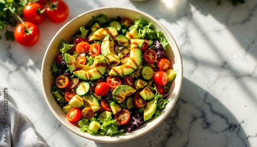 Wallpaper Mural Delicious Avocado Tomato Salad Recipe with Simple Dressing Torontodigital.ca